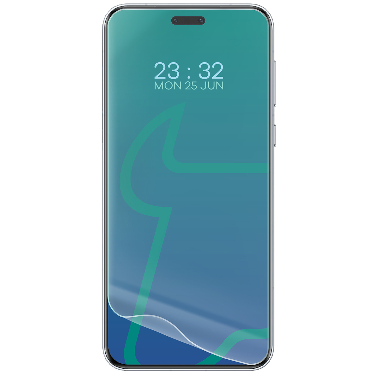 Przejrzystość folii hydrożelowej Bizon Glass Hydrogel Front Duo